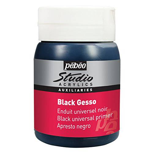 pebeo 스튜디오 블랙(black) 젯소  500ml