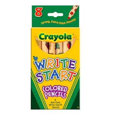크레욜라 유아용 8색 색연필