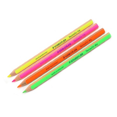 스테딜러 128 64 점보 삼각 색연필(형광) 색상선택
