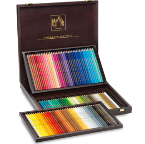 까렌다쉬   supra  전문가용 수채색연필 120색 (우든케이스)