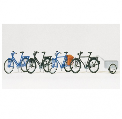 1:87 bicycles and bicycle trailers, the kit Preiser (FSP17161)