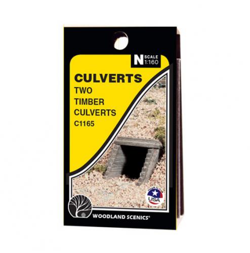 Timber Culvert  암거 (N Scale) 2개입 C1165