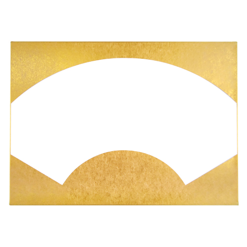 시키시(서화판) [10장묶음]     부채 금지바탕 F4(242×333mm)